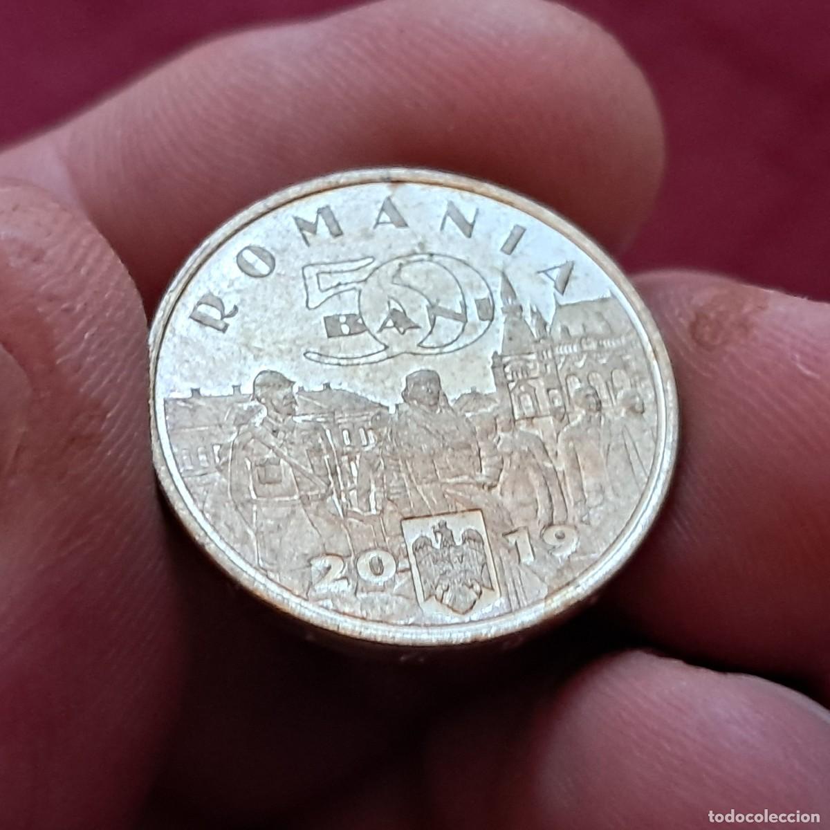 Old Coins of Europe: MONEDA DE RUMAN&Iacute;A 50 BANI 2019 UNC (Ferdinand I el Unificador) KM# 448, N# 176341.