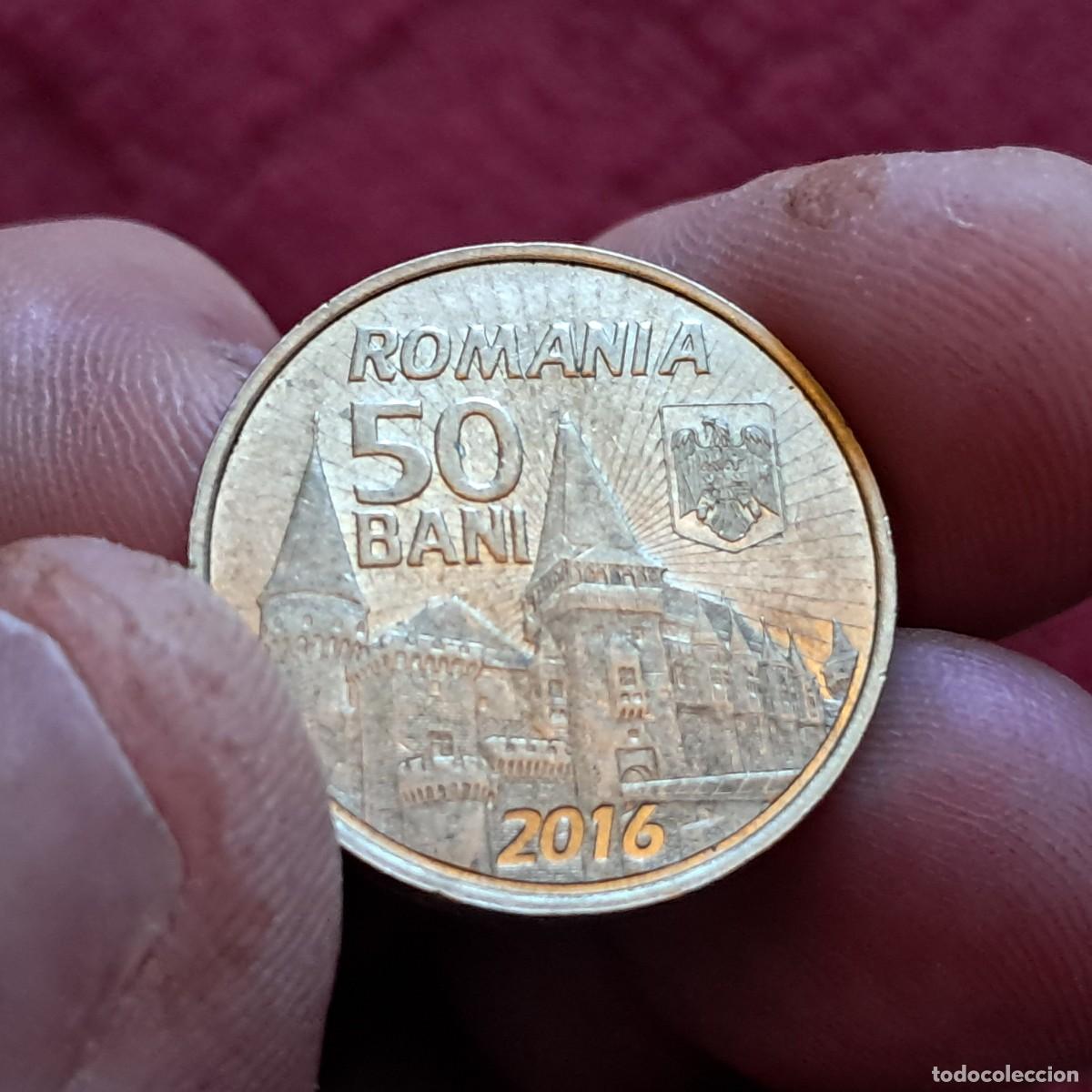 Old Coins of Europe: MONEDA DE RUMAN&Iacute;A 50 BANI 2016 F (Juan Hunyadi Voivoda de Transilvania) KM# 349, N# 85944.