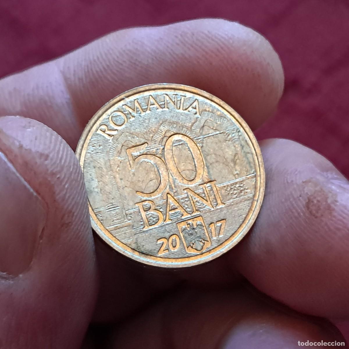 Old Coins of Europe: MONEDA DE RUMAN&Iacute;A 50 BANI 2017 F (Adhesi&oacute;n a la UE) KM# 362, N# 115106.