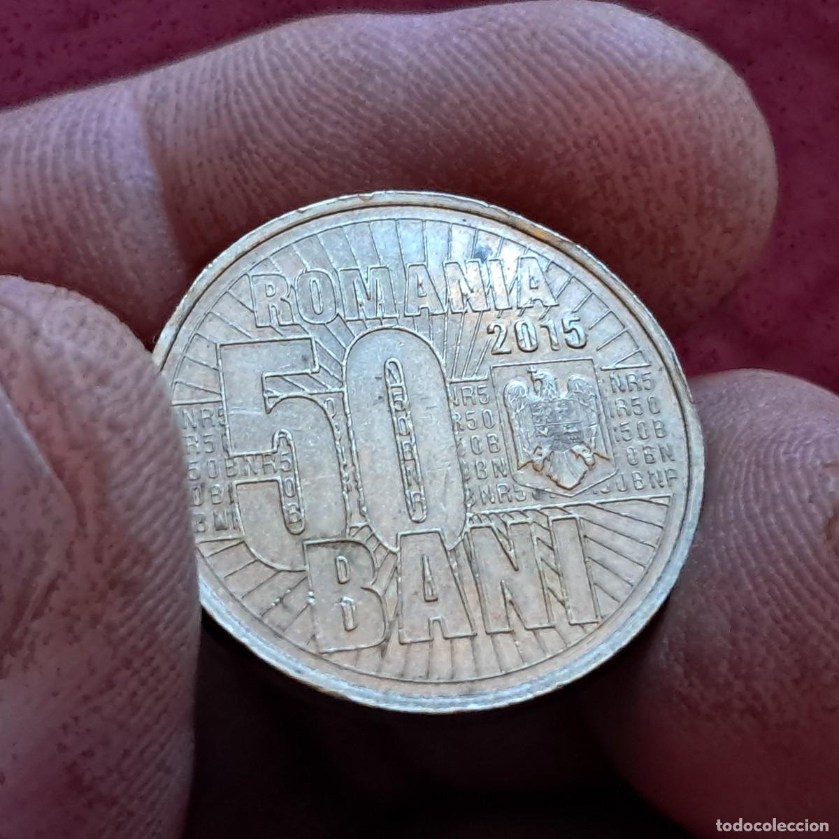 Old Coins of Europe: MONEDA DE RUMAN&Iacute;A 50 BANI 2015 UNC (Redenominaci&oacute;n del Leu) KM# 337, N# 73925.