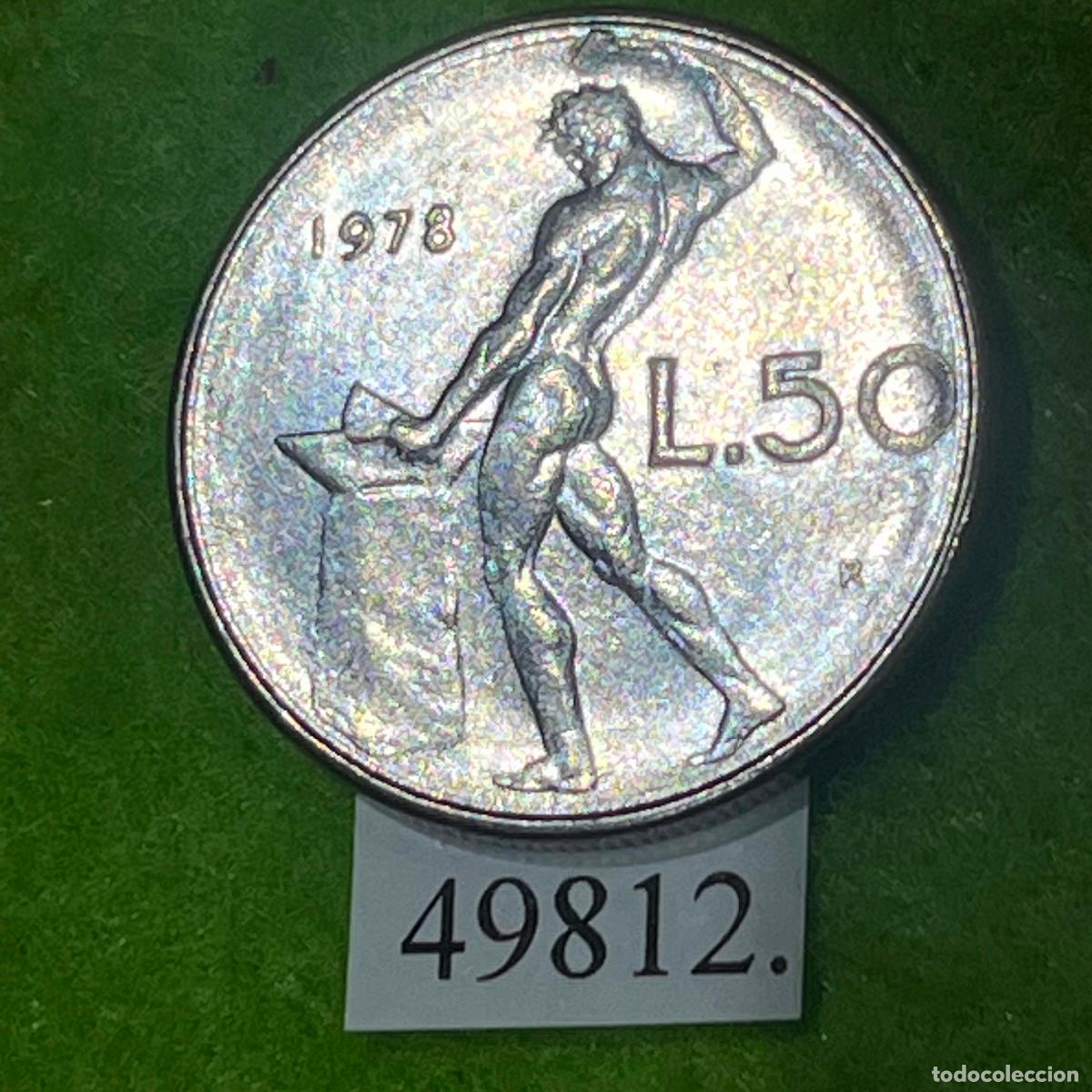 Monedas antiguas de Europa: Italia 50 liras 1978