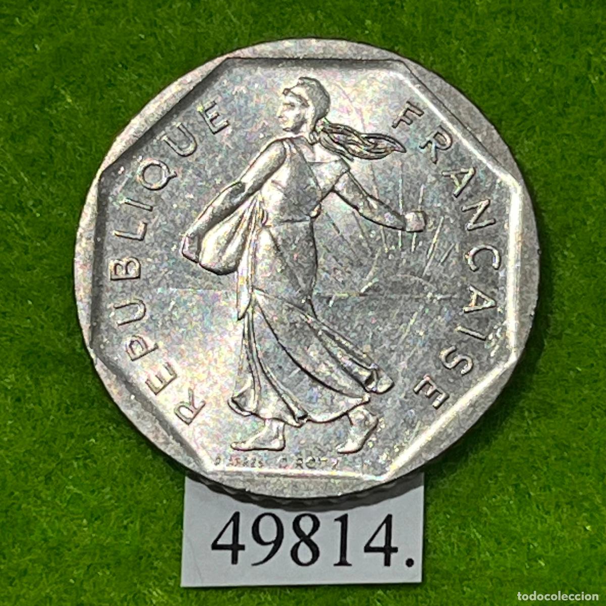Monedas antiguas de Europa: Francia 2 francos 1979 - Foto 2