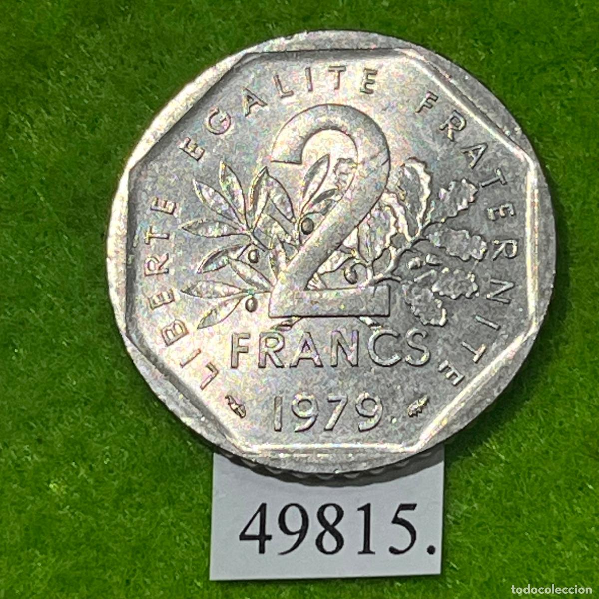 Monedas antiguas de Europa: Francia 2 francos 1979 - Foto 2