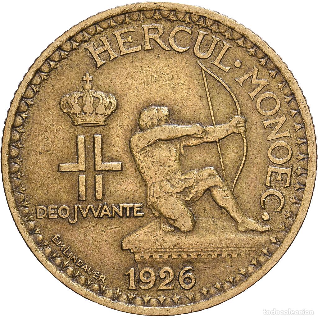 Monedas antiguas de Europa: [#1547635] M&oacute;naco, Louis II, 2 Francs, Cr&eacute;dit foncier de Monaco, 1926, Poissy