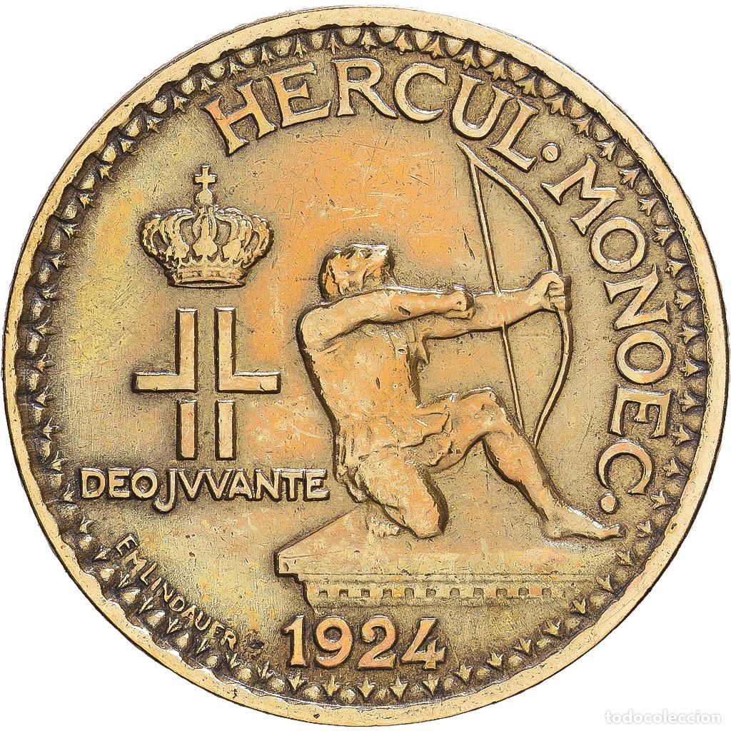 Monedas antiguas de Europa: [#1547637] M&oacute;naco, Louis II, 1 Franc, Cr&eacute;dit foncier de Monaco, 1924, Poissy