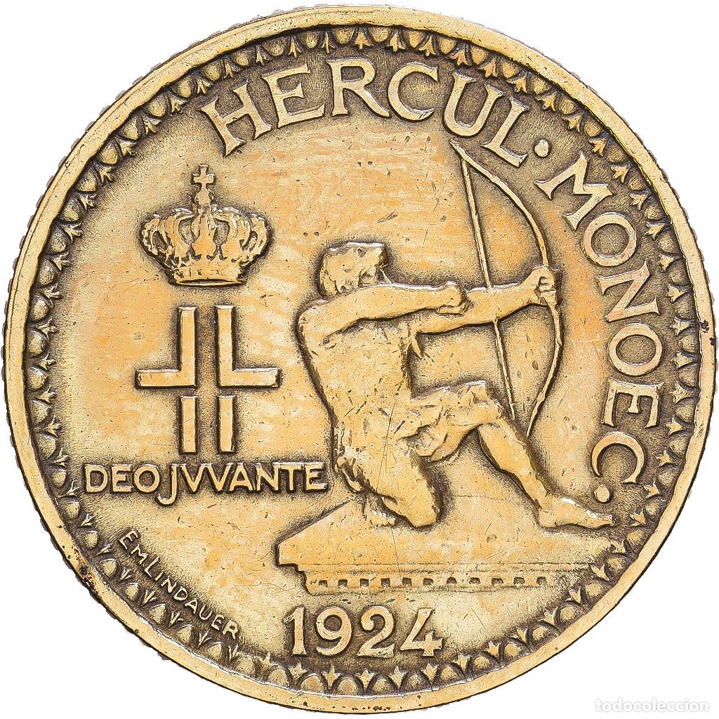 Monedas antiguas de Europa: [#1547636] M&oacute;naco, Louis II, 2 Francs, Cr&eacute;dit foncier de Monaco, 1924, Poissy