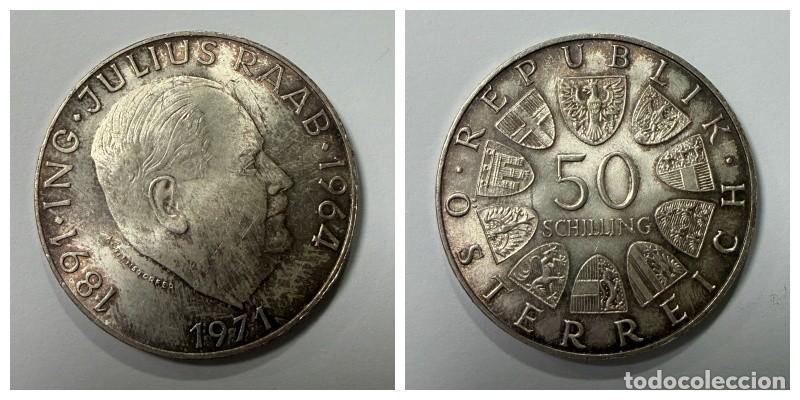 Monedas antiguas de Europa: MONEDA. AUSTRIA. JULIUS RAAB. 50 SCHILLING. 1971. VER FOTOS