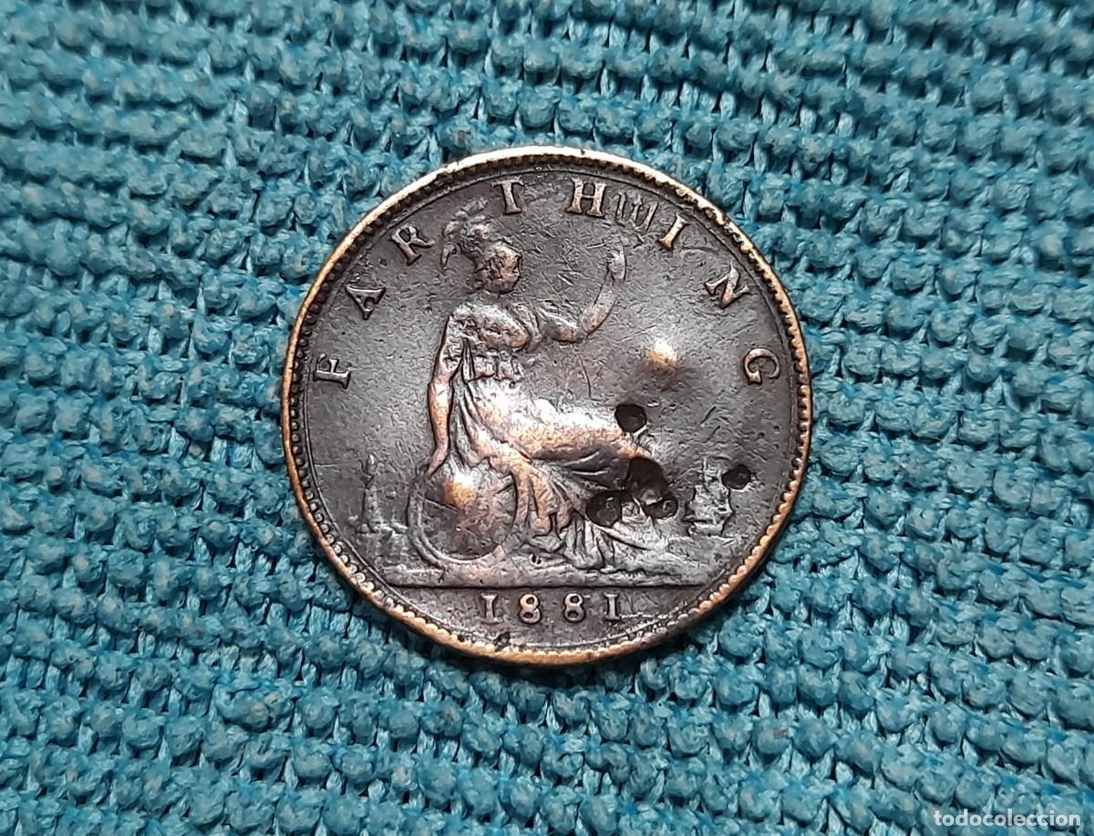 Monedas antiguas de Europa: Reino Unido, Victoria, 1 Farthing 1881