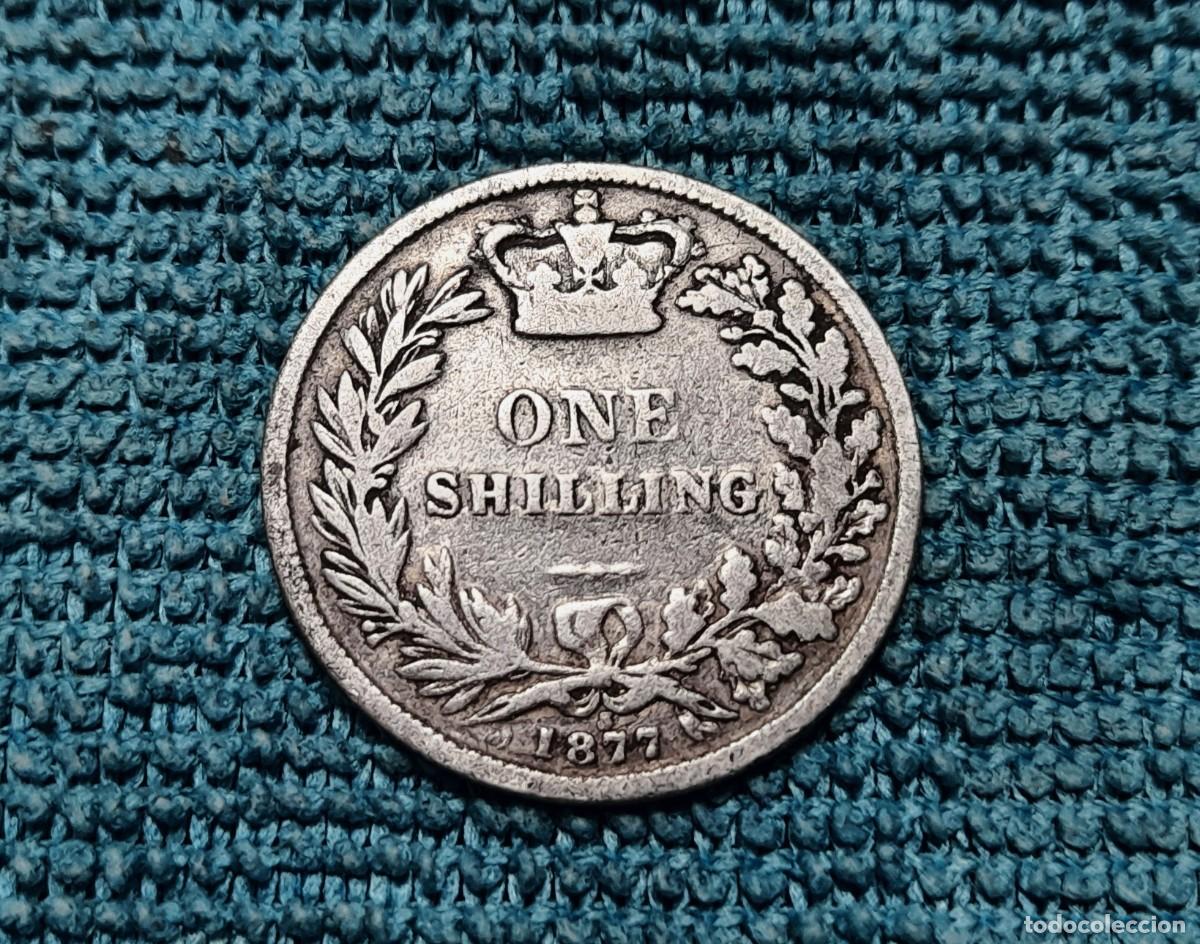 Monedas antiguas de Europa: Reino Unido, Victoria, 1 Shilling 1877