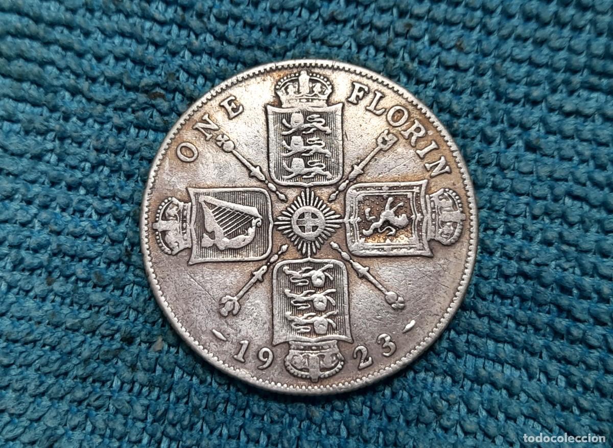 Monedas antiguas de Europa: Reino Unido, Geprge V, 1 Florin 1923