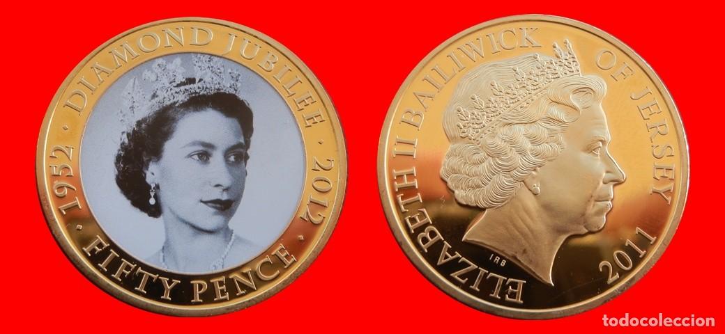 Monedas antiguas de Europa: 50 PENIQUES PENCE 2011 SIN CIRCULAR JERSEY-10636SC