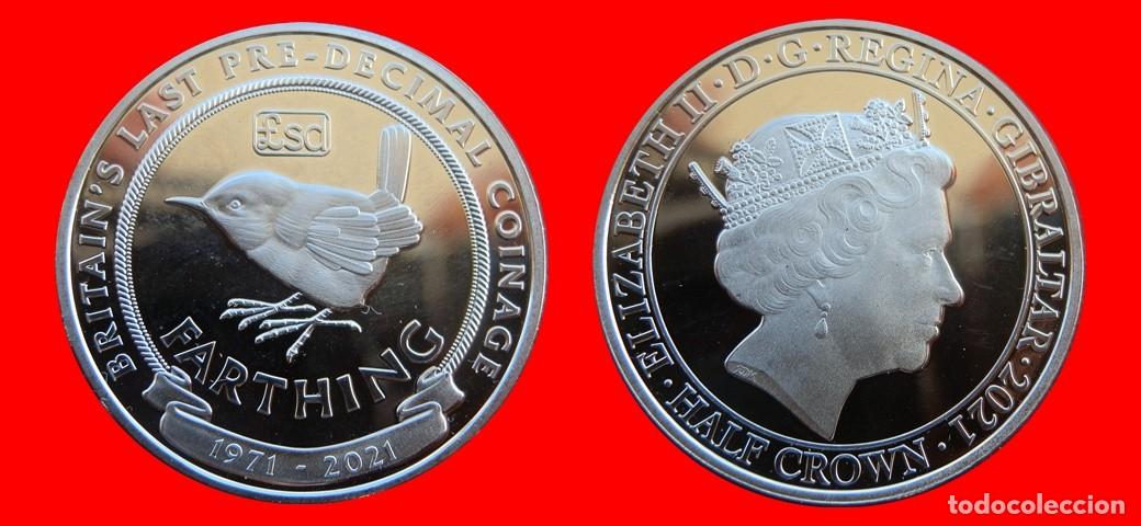 Monedas antiguas de Europa: 1/2 CORONA 2021 SIN CIRCULAR GIBRALTAR-10642SC