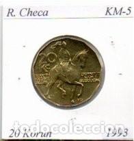 Monedas antiguas de Europa: R, CHECA 1993, 20 KORUN, KM-5, SC; 1,25 &euro; 1