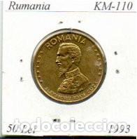 Monedas antiguas de Europa: RUMANIA 1993, 50 LEI, KM-110, SC; 1,75 &euro; 1