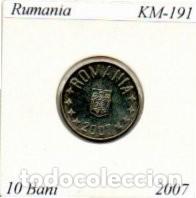 Monedas antiguas de Europa: RUMANIA 2007, 10 BANI, KM-191, SC; 0,95 &euro; 1