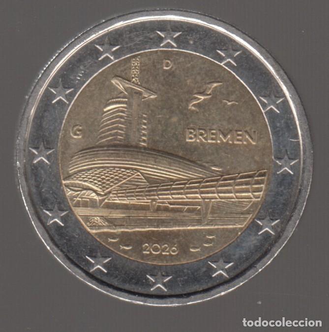 Monedas antiguas de Europa: ALEMANIA. 2 EUROS 2026 G. CONMEMORATIVA BREMEN.