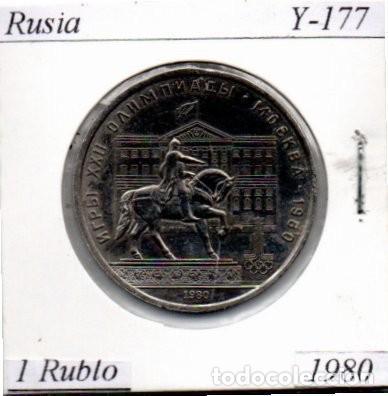 Monedas antiguas de Europa: RUSIA 1980, 1 RUBLO, Y-177., SC; 1,95 &euro; 1