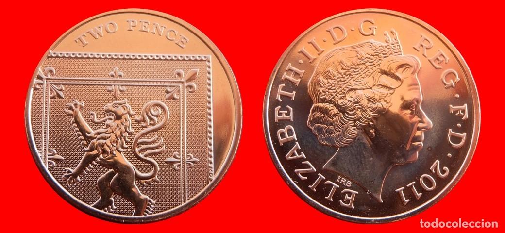 Monedas antiguas de Europa: 2 PENIQUES PENCE 2011 SIN CIRCULAR PROCEDENTE DE BLISTER INGLATERRA REINO UNIDO-10646SC