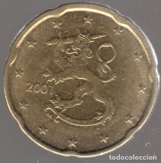 Monedas antiguas de Europa: FINLANDIA. 20 C&Eacute;NTIMOS DE EURO 2001.