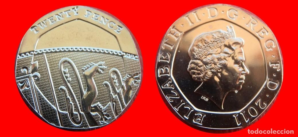 Monedas antiguas de Europa: 20 PENIQUES PENCE 2011 SIN CIRCULAR PROCEDENTE DE BLISTER INGLATERRA REINO UNIDO-10649SC