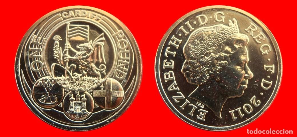 Monedas antiguas de Europa: 1 LIBRA POUND 2011 CARDIFF SIN CIRCULAR PROCEDENTE DE BLISTER INGLATERRA REINO UNIDO-10654SC