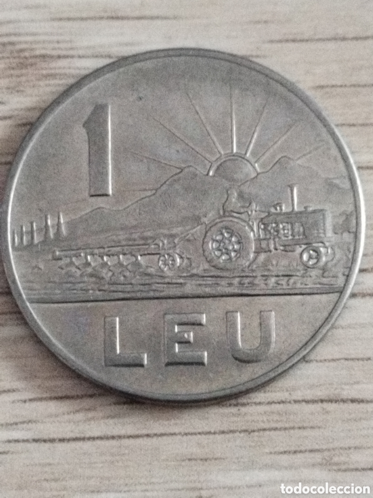 Monedas antiguas de Europa: Ruman&iacute;a moneda de 1 leu de 1966 km#95
