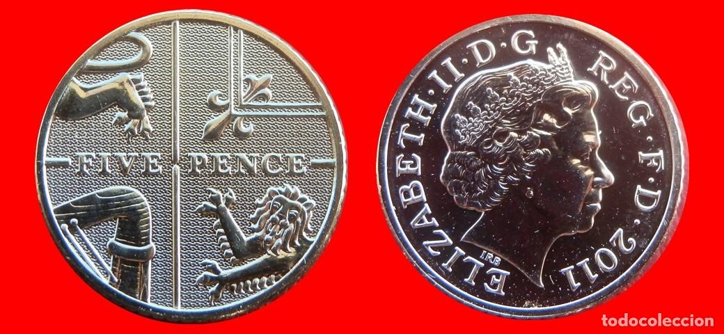Monedas antiguas de Europa: 5 PENIQUES PENCE 2011 SIN CIRCULAR PROCEDENTE DE BLISTER INGLATERRA REINO UNIDO-10647SC