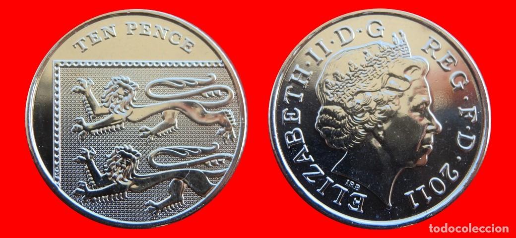Monedas antiguas de Europa: 10 PENIQUES PENCE 2011 SIN CIRCULAR PROCEDENTE DE BLISTER INGLATERRA REINO UNIDO-10648SC