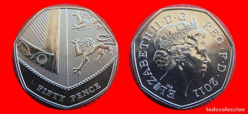 Monedas antiguas de Europa: 50 PENIQUES PENCE 2011 SIN CIRCULAR PROCEDENTE DE BLISTER INGLATERRA REINO UNIDO-10650SC
