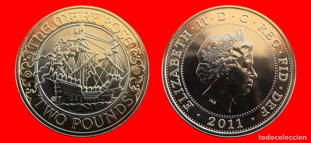 Monedas antiguas de Europa: 2 LIBRAS POUNDS 2011 MARY ROSE SIN CIRCULAR PROCEDENTE DE BLISTER INGLATERRA REINO UNIDO-10657SC