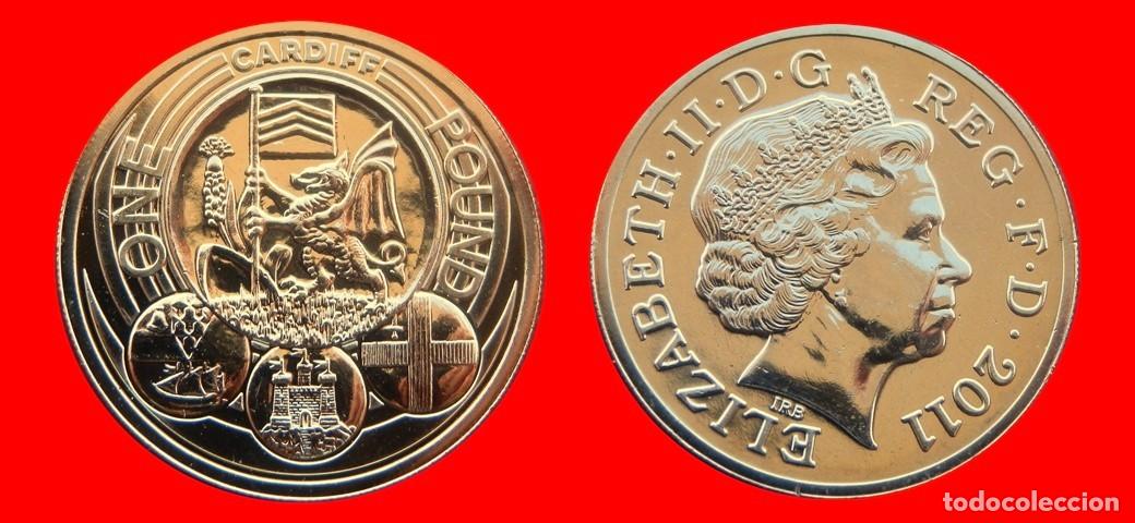 Monedas antiguas de Europa: 1 LIBRA POUND 2011 CANDIFF SIN CIRCULAR PROCEDENTE DE BLISTER INGLATERRA REINO UNIDO-10652SC