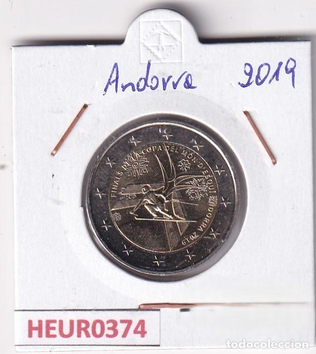 Alte M&uuml;nzen aus Europa: HEUR0374 MONEDA ANDORRA 2 EUROS 2019 (Copa del mundo de esqu&iacute;)