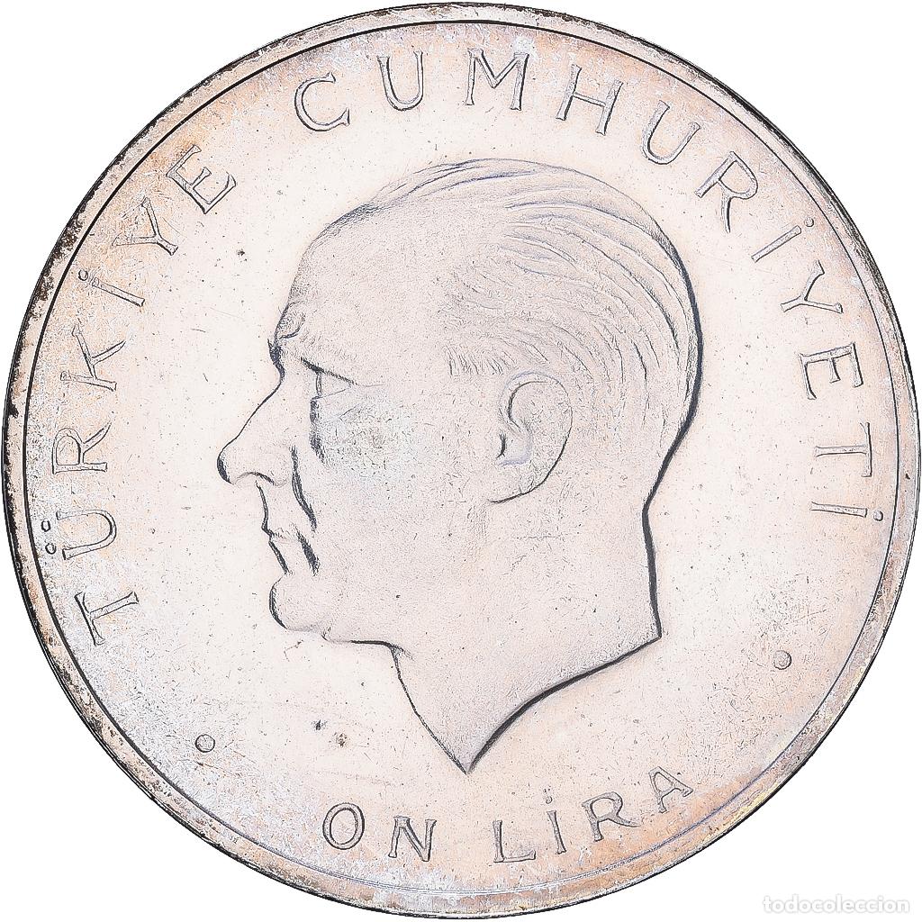 Monedas antiguas de Europa: [#1547663] Turqu&iacute;a, 10 Lira, 1960, Istanbul, Plata, EBC, KM:894