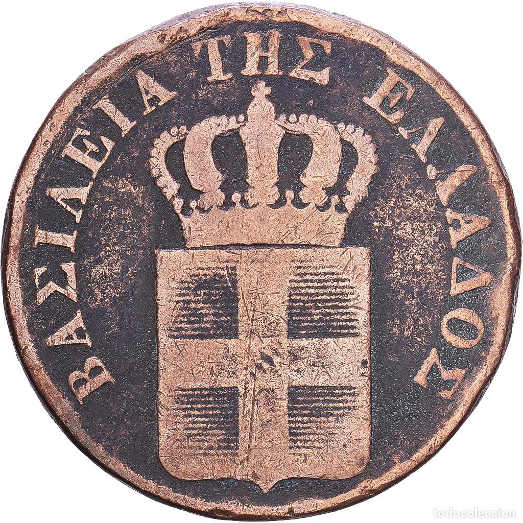 Monedas antiguas de Europa: [#1547721] Grecia, Othon, 10 Lepta, 1833, Athens, Cobre, BC+, KM:17