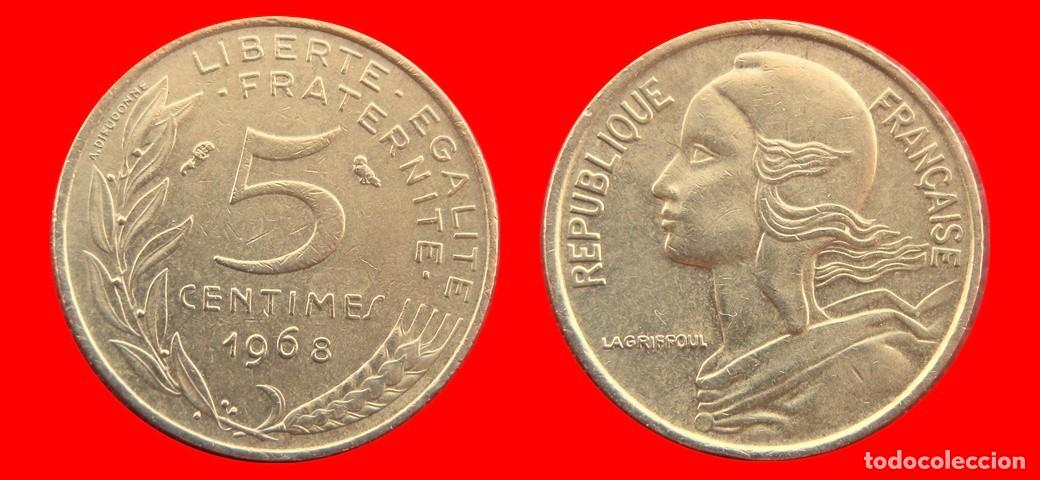 Monedas antiguas de Europa: 5 CENTIMOS 1968 FRANCIA-156914