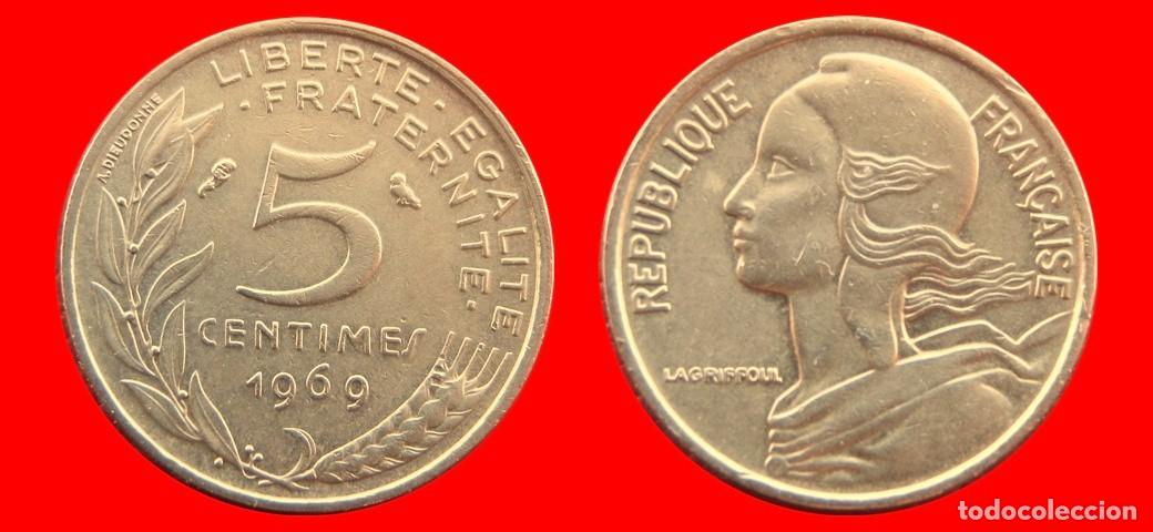 Monedas antiguas de Europa: 5 CENTIMOS 1969 FRANCIA-156915
