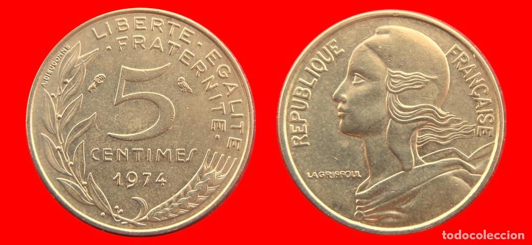Monedas antiguas de Europa: 5 CENTIMOS 1974 FRANCIA-156919