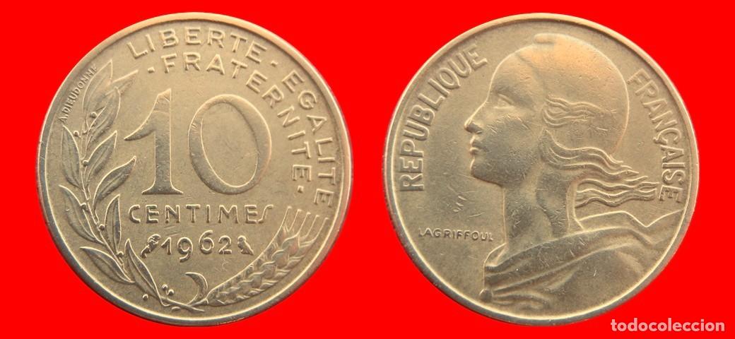 Monedas antiguas de Europa: 10 CENTIMOS 1962 FRANCIA-156935