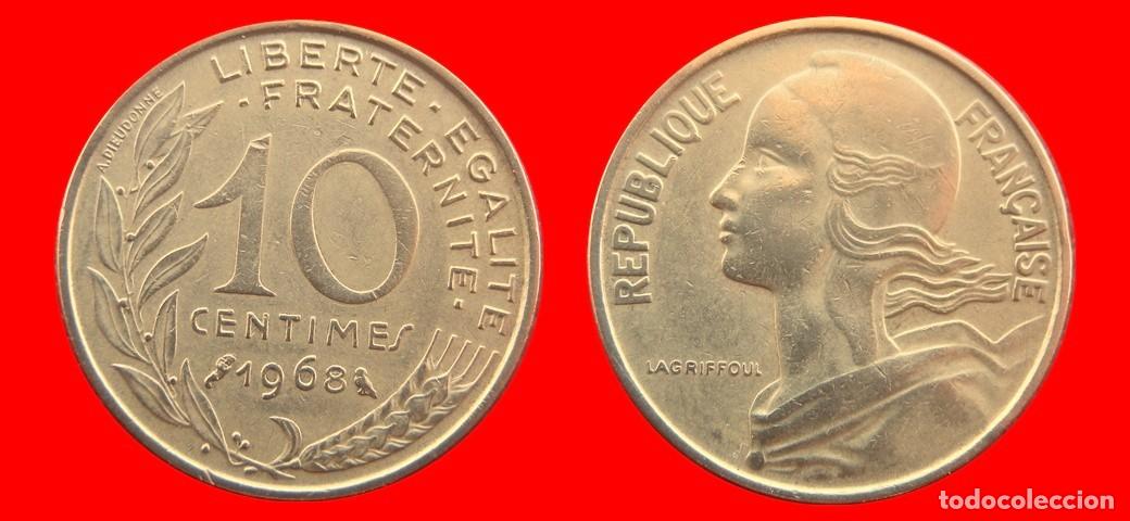 Monedas antiguas de Europa: 10 CENTIMOS 1968 FRANCIA-156936