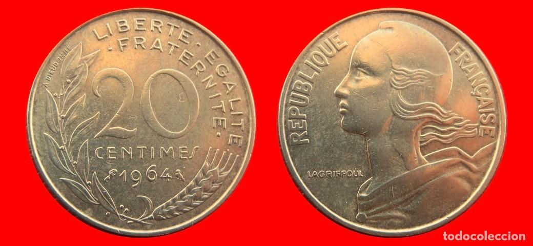 Monedas antiguas de Europa: 20 CENTIMOS 1964 FRANCIA-156961