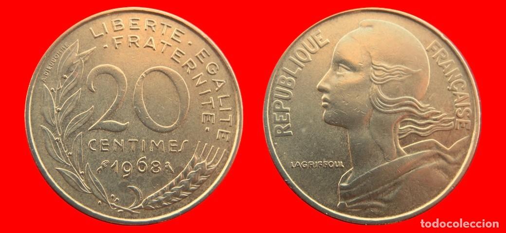 Monedas antiguas de Europa: 20 CENTIMOS 1968 FRANCIA-156962