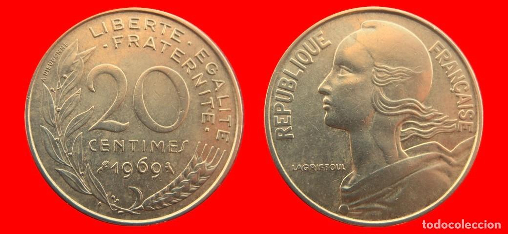 Monedas antiguas de Europa: 20 CENTIMOS 1969 FRANCIA-156963
