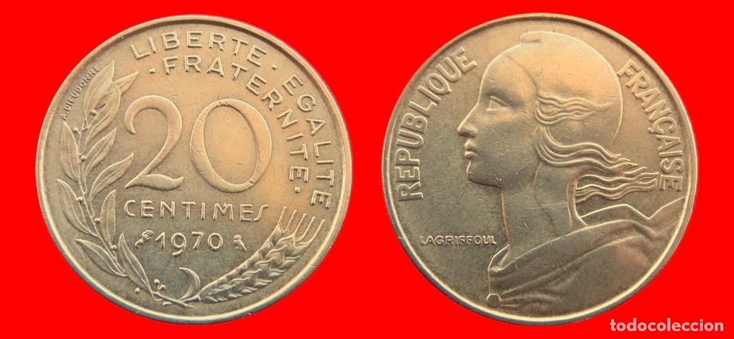 Monedas antiguas de Europa: 20 CENTIMOS 1970 FRANCIA-156964