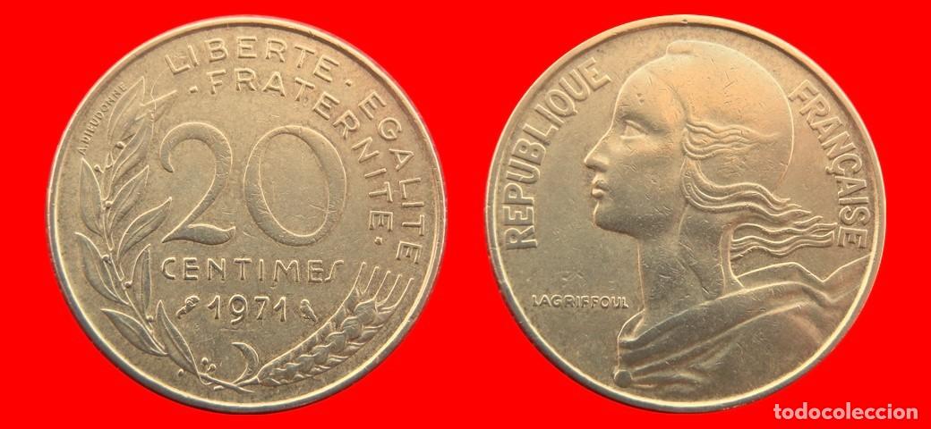 Monedas antiguas de Europa: 20 CENTIMOS 1971 FRANCIA-156965