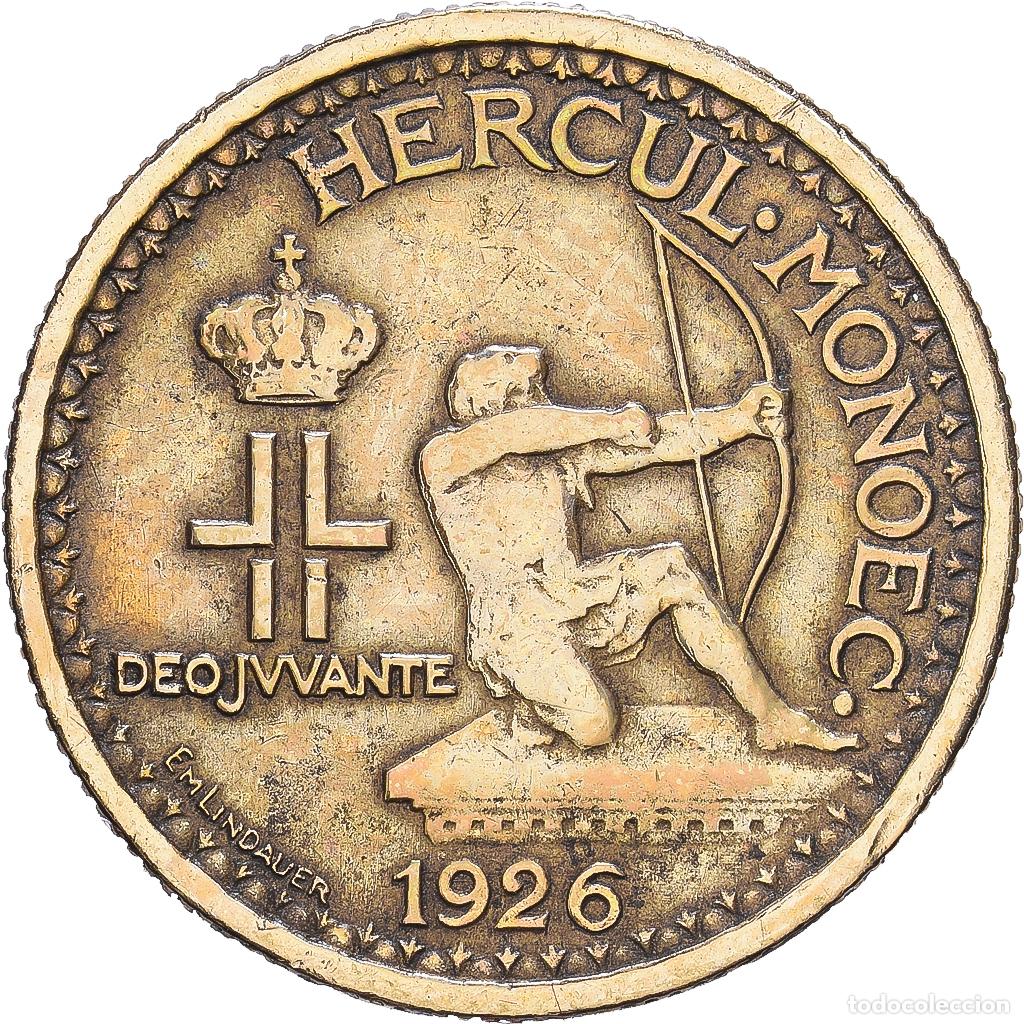 Monedas antiguas de Europa: [#1547723] M&oacute;naco, Louis II, 50 Centimes, 1926, Poissy, Cuproaluminio, BC+, Gadoury:MC 126