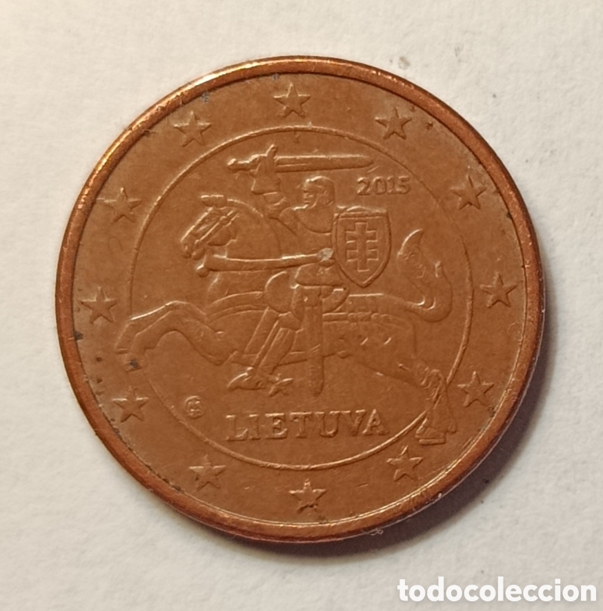 Monedas antiguas de Europa: 5 C&Eacute;NTIMOS/2015 (LITUANIA)