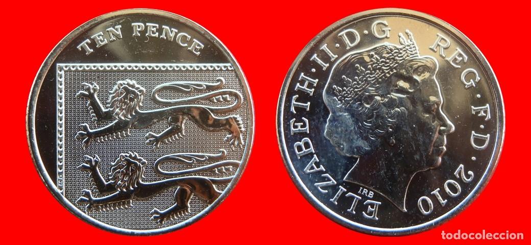 Monedas antiguas de Europa: 10 PENIQUES PENCE 2010 SIN CIRCULAR PROCEDENTE DE BLISTER INGLATERRA REINO UNIDO-10661SC
