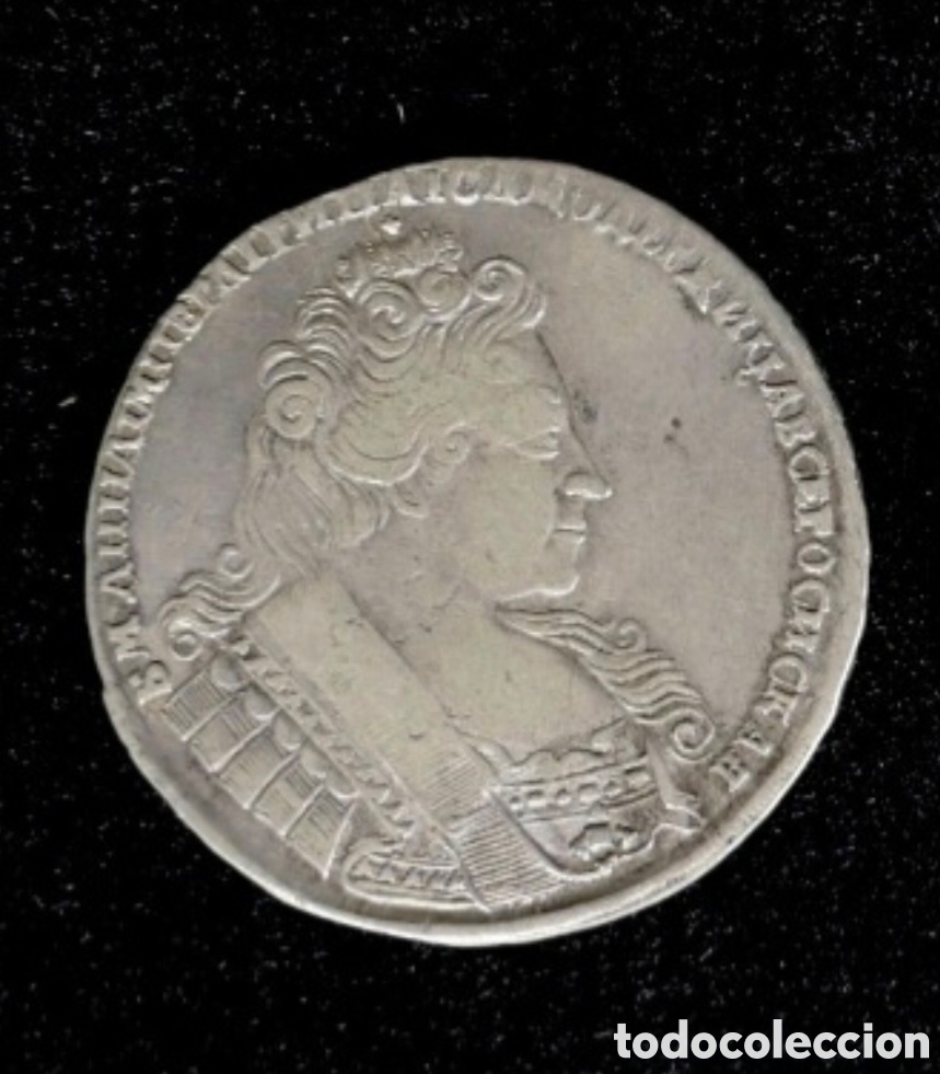 Monedas antiguas de Europa: ANA IOANNOVNA RUSIA RUBLO 1731&ndash; B.M. ANNA IMPERATRIX ET SAMODERZH VSE ROSSIISKAIA&ndash;&Aacute;GUILA BIC&Eacute;FALA