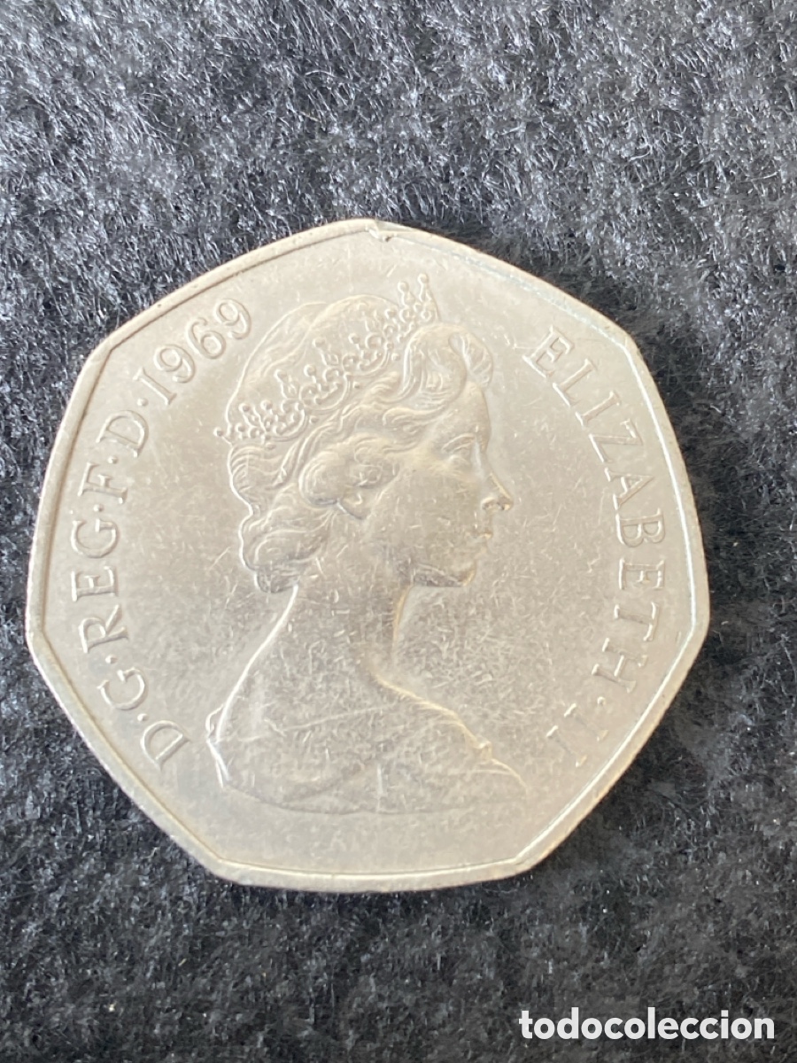 Monedas antiguas de Europa: Moneda de 10 New pende Isabel ll - Foto 2