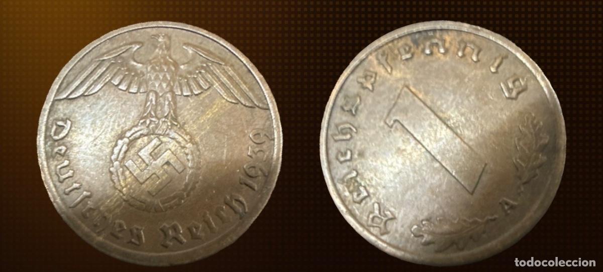 Monedas antiguas de Europa: Alemania - Tercer Reich 1 reichspfennig &middot; 1939-A